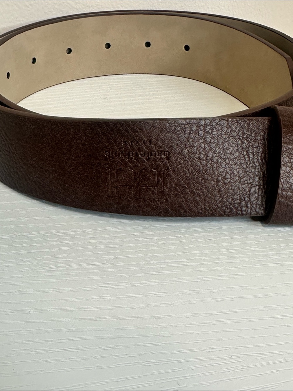 Haute Hippie Style Brown Western Heart Buckle Belt 39in S/P NWT - Picture 4 of 7